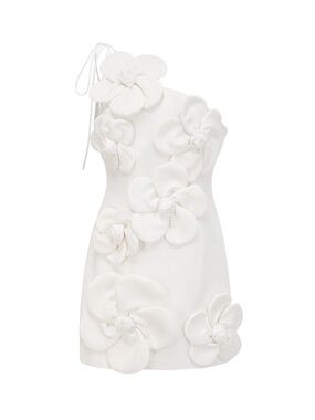 Liane White Floral Off-Shoulder Mini Dress